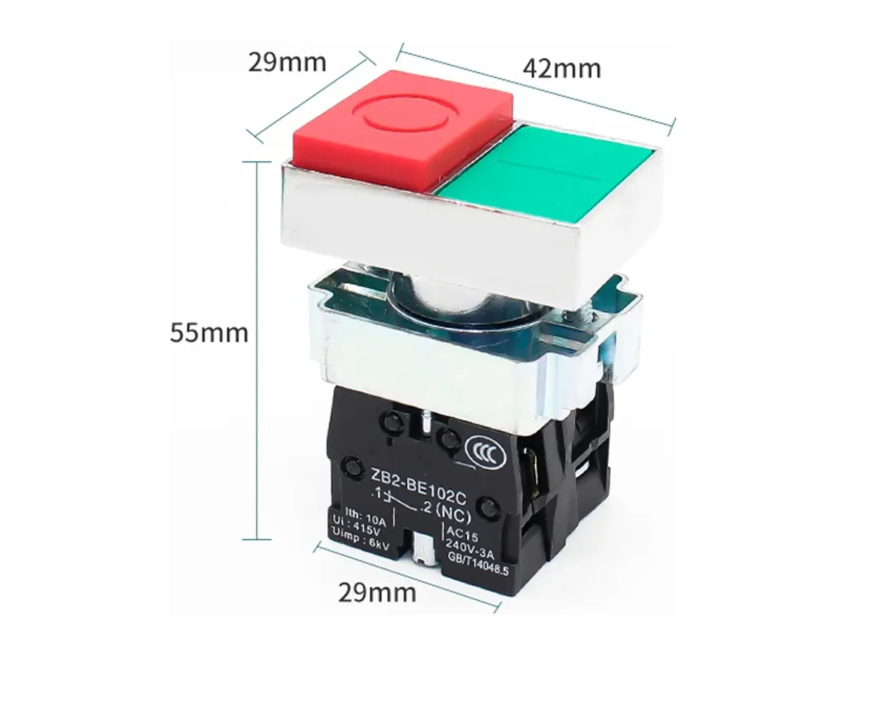 XB2-BL8425  BOTON ARRANQUE-PARO NO LUMINOSO