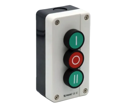 XAL-B339 BOTONERA  PLASTICA  BOTONES VERDE(I) ROJO(O) VERDE(II)